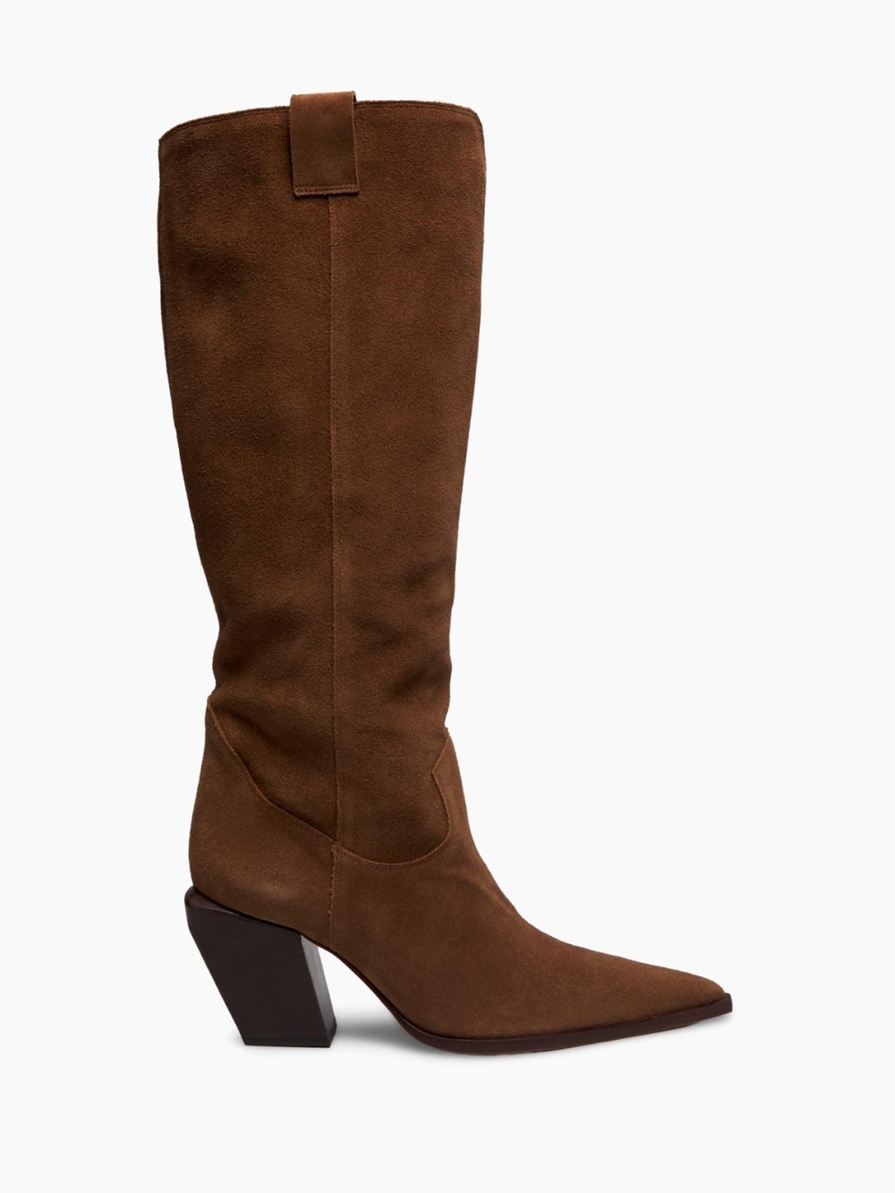 Schultz - Maine up Brown Suede Knee-High Pointed Toe Boots - Brand New!